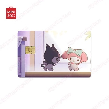 Нежная розовая наклейка для дебетовых кредитных карт Miniso Sanrio