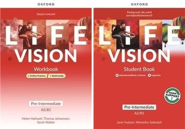 LIFE VISION PRE-INTERMEDIATE PODRĘCZNIK + ĆWICZE..