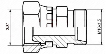 ПРЯМОЙ РАЗЪЕМ AB G3/8