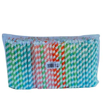 Grube słomki papierowe - rurki do Bubble Tea - średnica 12mm - 250 sztuk