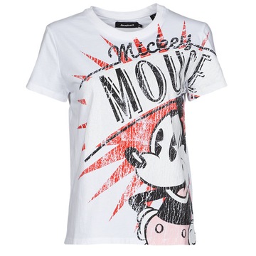 T-shirt MICKEY, biały, nadruk, Desigual M