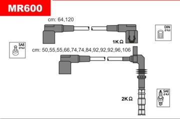 KABEL ZAPALOVACÍ MERCEDES-BENZ 600 SL 6.0 V12 R129