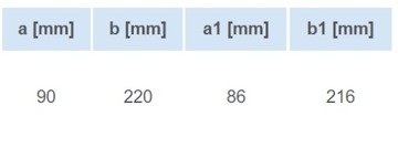 Вентиляционный канал плоский 220х90мм 1,5 м