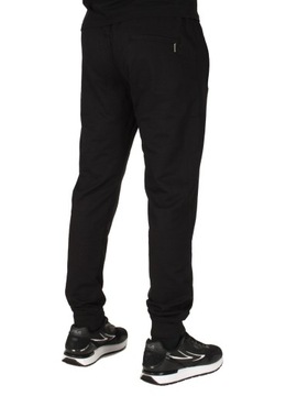 Dres spodnie męskie dresowe XL czarne ze ściągaczem jogger