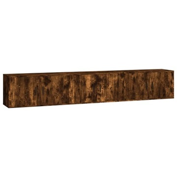 Подвесные тумбы под ТВ, 3 шт., дуб дымчатый, 80х34,