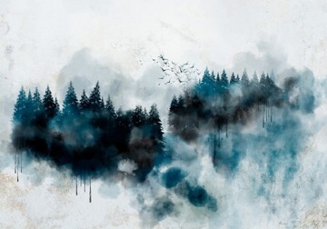 FOTOTAPETA LAS PTAKI DRZEWA 400x280 c-A-0211-a-a