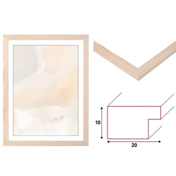 РАМКА ДЛЯ ФОТОГРАФИИ 30х45 ДЕРЕВЯННЫЕ РАМКИ СОСНОВЫЕ