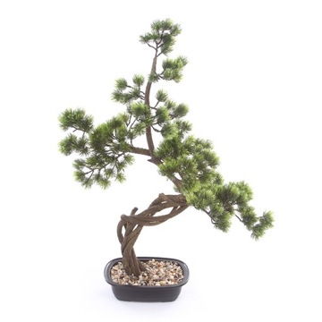 Дерево BONSAI PINE 70, искусственный изогнутый ствол, сосна бонсай в японском стиле.