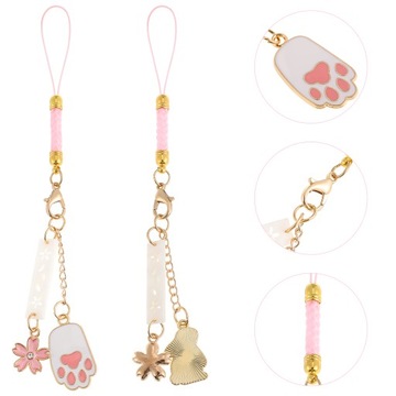 КУЛОН ДЛЯ МОБИЛЬНОГО ТЕЛЕФОНА С КРОЛИКОМ ВИШНЕВОГО ЦВЕТЕНИЯ