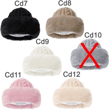 ШАПКА ЖЕНСКАЯ ЗИМНЯЯ, СТИЛЬНАЯ, МОДНАЯ, Элегантная, ТЕПЛАЯ, ИСКУССТВЕННЫЙ МЕХ, ЦВЕТ