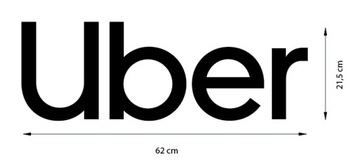 Маркировка UBER - наклейки из фольги, белые