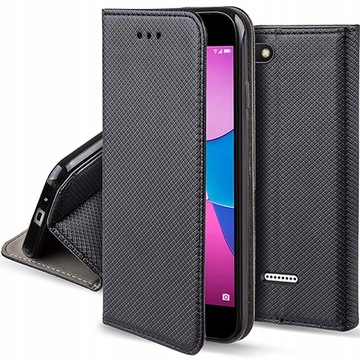 Etui Smart Magnet Case do Xiaomi Redmi 6A + Szkło