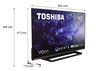 TOSHIBA 40-дюймовый светодиодный телевизор 40LV3E63DG