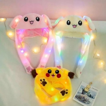 CZAPKA PIKATCHU pokemony pokemon pikaczu żółta LED