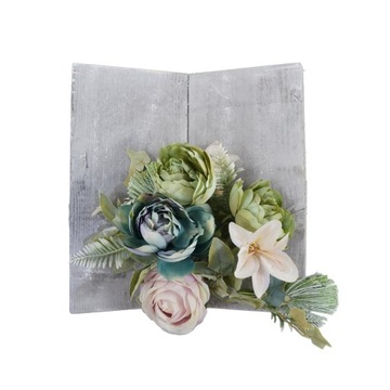 Деревянная книга для композиций надгробных украшений 30х32 см.