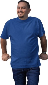 Koszulka męska PREMIUM 4XL kolor chabrowy chabrowa