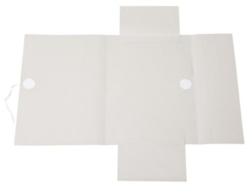 Папка из переплетенной бумаги А4, БЕЛАЯ ЭКО