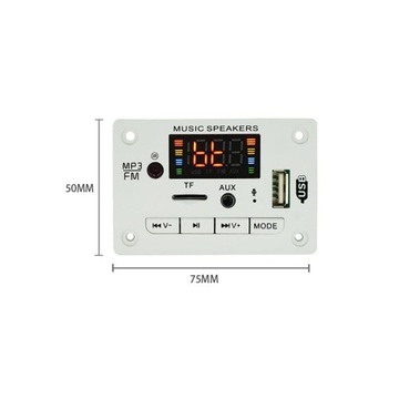Плата декодера MP3, 5 В/12 В постоянного тока, Bluetooth с
