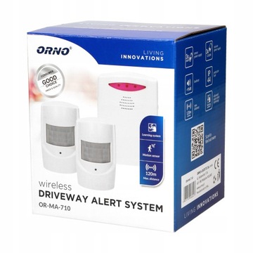 ORNO CZUJNIK RUCHU SYGNALIZATOR ALARM SYRENA PIR