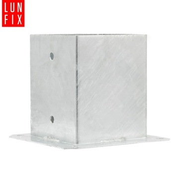 Основание опоры на болтах 120х120мм Анкерный кронштейн для опоры PSP4, оцинкованный, 1 шт.