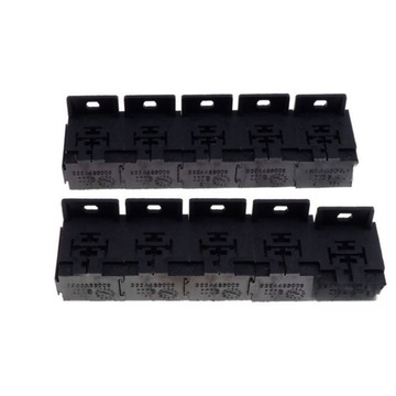 ZESTAW UCHWYTÓW PODSTAWY PRZEKAŹNIKÓW 30A-80A (10 SZT. 5-PINOWE GNIAZDO PRZEKAŹNIKA 50 SZT. 6,3 MM TERMI