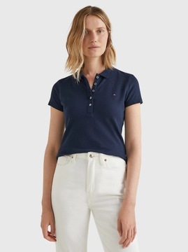 TOMMY HILFIGER Polo Shirt koszulka damska Slim S