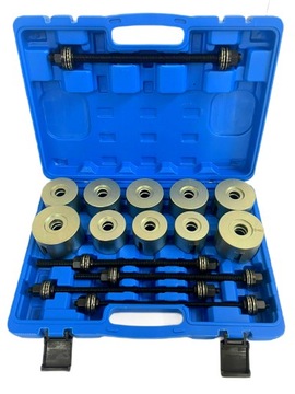 КОМПЛЕКТ СЪЕМНИКОВ ВТУЛКИ САЙЛЕНТБЛОКА, ПОДШИПНИК ПОВОРОТНОГО РЫЧАГА, ПРЕСС-АДАПТЕРЫ, 27 ШТ.