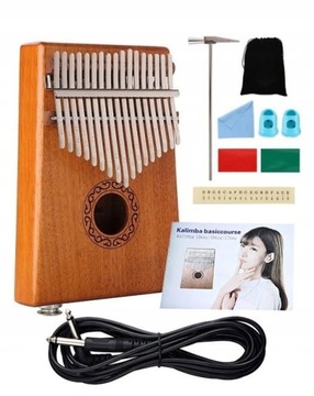 Kalimba ELEKTRYCZNA JEREMI W-17T-ELE 17-TONOWA MAHOŃ ZESTAW AKCESORIÓW
