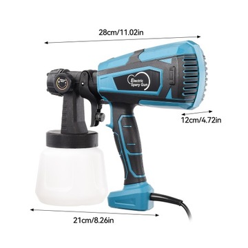 Электрический пистолет-распылитель XUELIEEE, 5 насадок, 3 режима распыления.