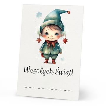 ПОДАРОЧНЫЕ ЭТИКЕТКИ праздники Новогодние бирки (10 шт.)