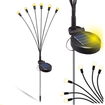 Солнечные светодиодные садовые шаровые фонари с деревом датчика сумерек
