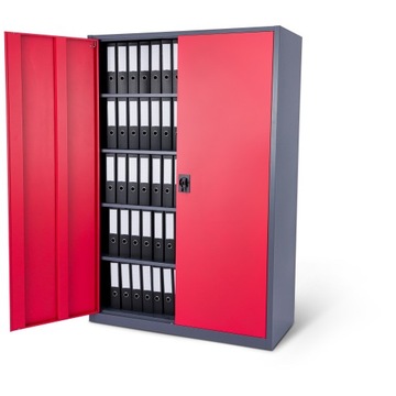 Широкий металлический офисный шкаф для документов, шкаф-мастерская для гаража для папок.