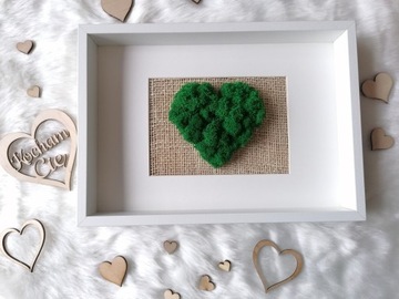 Мох Мох - картина, СЕРДЦЕ, 21х30, День матери
