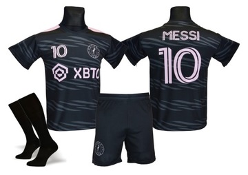 MESSI strój piłkarski koszulka spodenki + getry rozm. 140