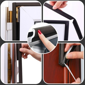 САМОКЛЕЯЩАЯСЯ ПРОКЛАДКА ДЛЯ ОКОН, ДВЕРЕЙ, ОКОННОЙ РАМЫ, УПЛОТНИТЕЛЬНАЯ ЛЕНТА, 4 м