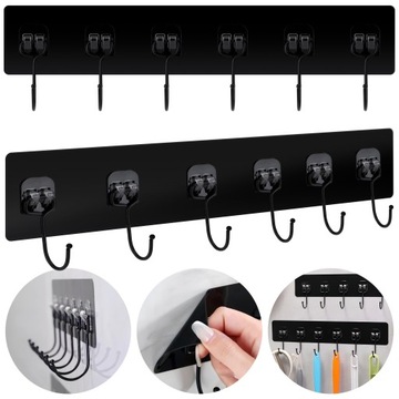 ВЕШАЛКА ДЛЯ КЛЮЧЕЙ САМОКЛЕЯЩАЯСЯ НАСТЕННАЯ ВЕШАЛКА МЕТАЛЛИЧЕСКИЙ ДЕРЖАТЕЛЬ-ОРГАНИЗАТОР