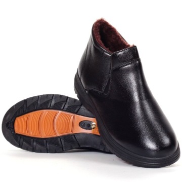 МУЖСКАЯ ЗИМНЯЯ ОБУВЬ НА МОЛНИИ, ЧЕРНЫЕ СНЕЖНЫЕ БОТИНКИ