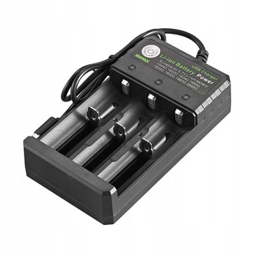Зарядное устройство Smart 18650 с 3-слотовым литий-ионным аккумулятором 4,2 В