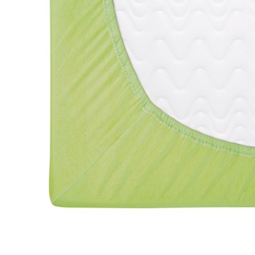 Prześcieradło jersey z gumką 160x200 Limonka