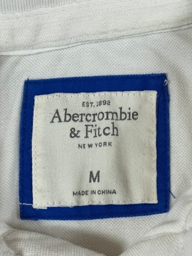 Abercrombie & Fitch polo duże logo blue unikat M L