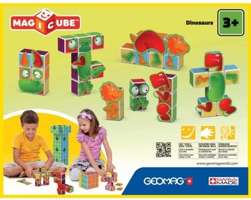 Geomag ДИНОЗАВРЫ ДИНО МАГНИТНЫЙ КУБ