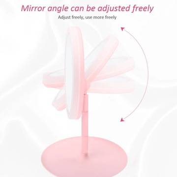 Lusterko do makijażu ze ściemniaczem światła LED 3