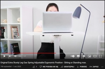 Регулируемый по высоте стол для ноутбука