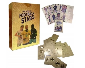 Золотые футбольные карточки 55 шт. Золотые игроки чемпионата мира по футболу УЕФА Евро-2024 в Германии