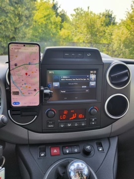 Держатель для телефона Peugeot PARTNER и Citroen BERLINGO, Черный Глянец