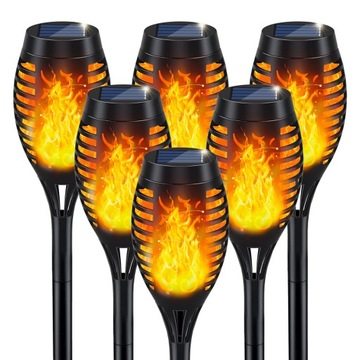 4 x LAMPKI KULECZKI ŻÓŁTE SOLARNE OGRODOWE LED LAMPA SOLAR WBIJANA ZEWNĄTRZ