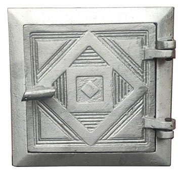 DRZWICZKI ALUMINIOWE DO PIECA WYCIOROWE REWIZYJNE KOMINOWE 17X17