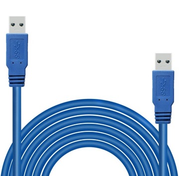 Kabel Przewód USB 3.0 typ A (M) Dwukierunkowy 1m