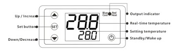 ТЕРМОСТАТ-РЕГУЛЯТОР ТЕМПЕРАТУРЫ W3231 DC12V