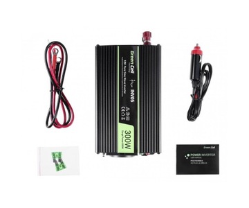 Przetwornica samochodowa Green Cell 12V na 230V Pure Sine 300/600W INV05DE